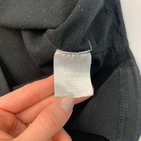 BYLT Shirt Men L Large Black Drop Cut Short Sleeve Crew Neck Muscle Athletic Fit - Picture 7 of 12